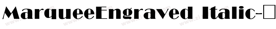 MarqueeEngraved Italic字体转换